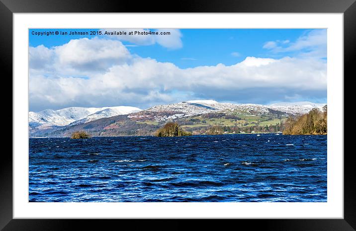  Snow Capped Nountains Framed Mounted Print by Ian Johnson