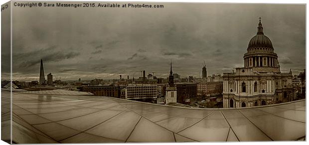  London panoramic  Canvas Print by Sara Messenger