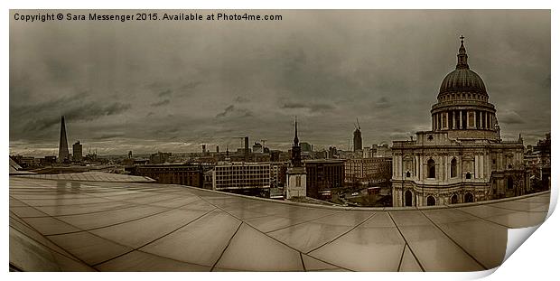  London panoramic  Print by Sara Messenger