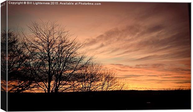  The Mellow Sunset Canvas Print by Bill Lighterness