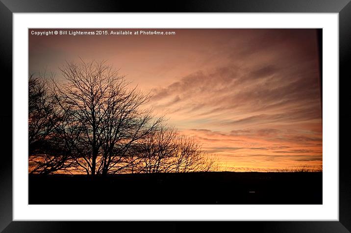  The Mellow Sunset Framed Mounted Print by Bill Lighterness