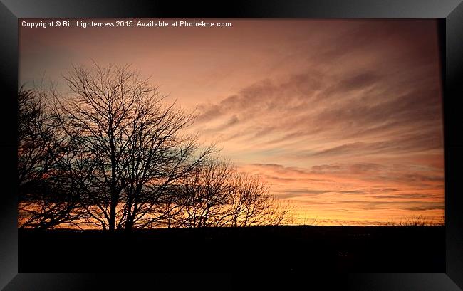  The Mellow Sunset Framed Print by Bill Lighterness