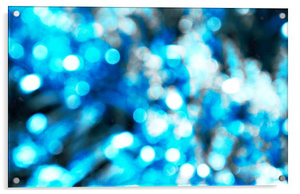  Blue Bokeh Acrylic by Andrew David Photography 