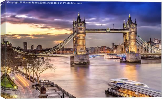  Tower Bridge Canvas Print by K7 Photography