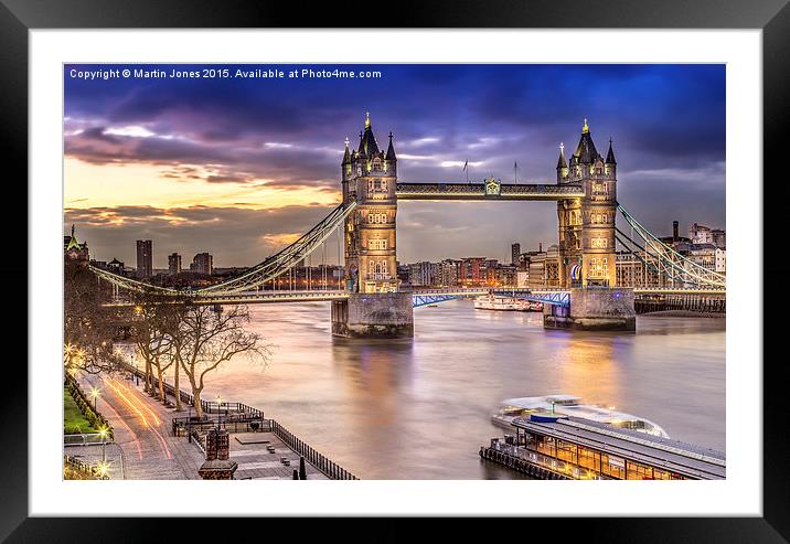  Tower Bridge Framed Mounted Print by K7 Photography