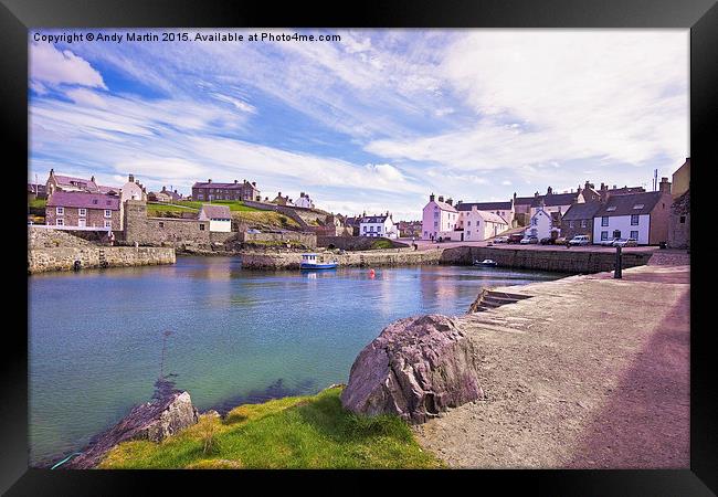 Peaceful Portsoy Framed Print by Andy Martin