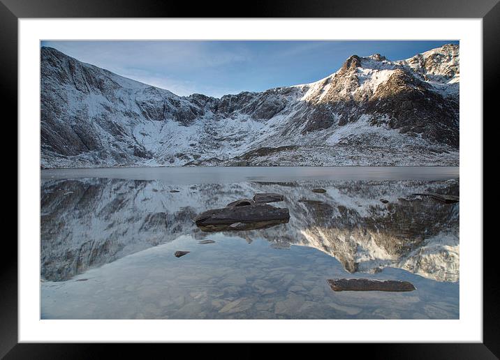  Cwm Idwal reflection Framed Mounted Print by Rory Trappe