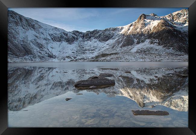  Cwm Idwal reflection Framed Print by Rory Trappe