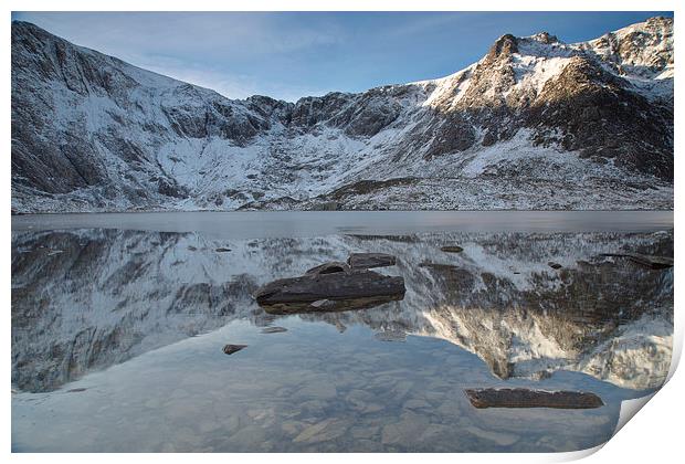  Cwm Idwal reflection Print by Rory Trappe
