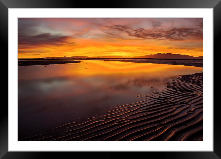 Arran Sunset Framed Mounted Print by Sam Smith