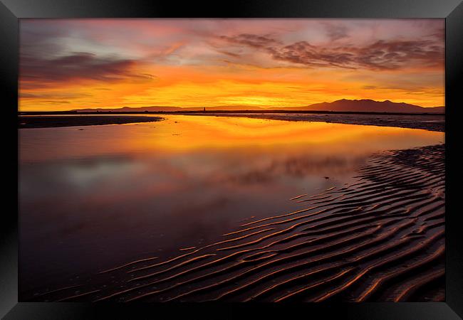  Arran Sunset Framed Print by Sam Smith