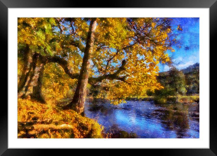 Autumn River  Framed Mounted Print by Ian Mitchell