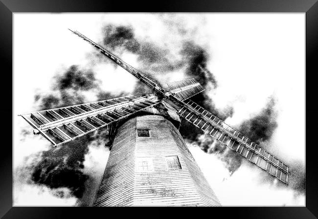 Upminster Windmill Art Framed Print by David Pyatt