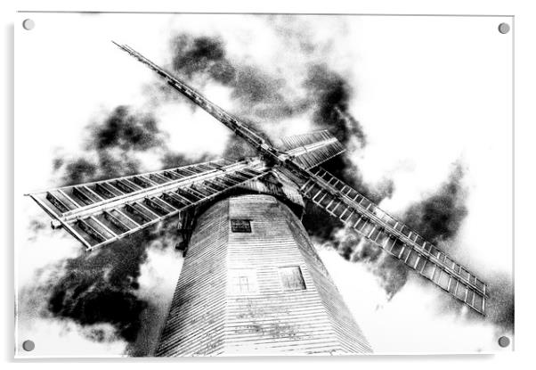 Upminster Windmill Art Acrylic by David Pyatt