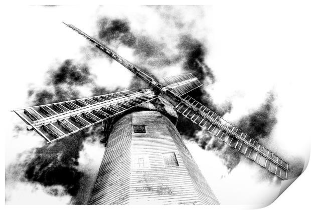 Upminster Windmill Art Print by David Pyatt
