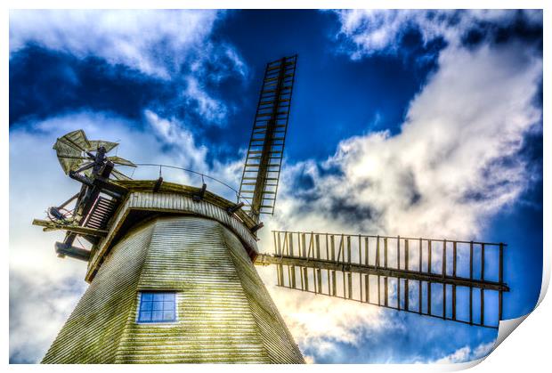 Upminster Windmill Essex Print by David Pyatt