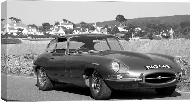  The E-Type Jag Canvas Print by Stephen Ward
