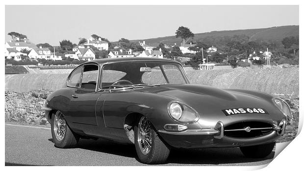  The E-Type Jag Print by Stephen Ward