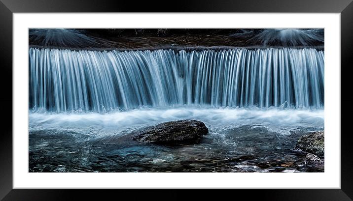  Weir at Lynmouth Framed Mounted Print by Leighton Collins