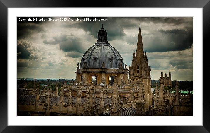  Oxford Spires Framed Mounted Print by Stephen Stookey