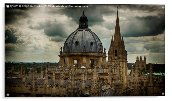  Oxford Spires Acrylic by Stephen Stookey