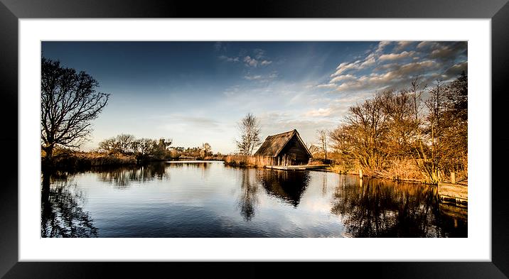  Golden Hour at the Boat House Framed Mounted Print by Darren Carter