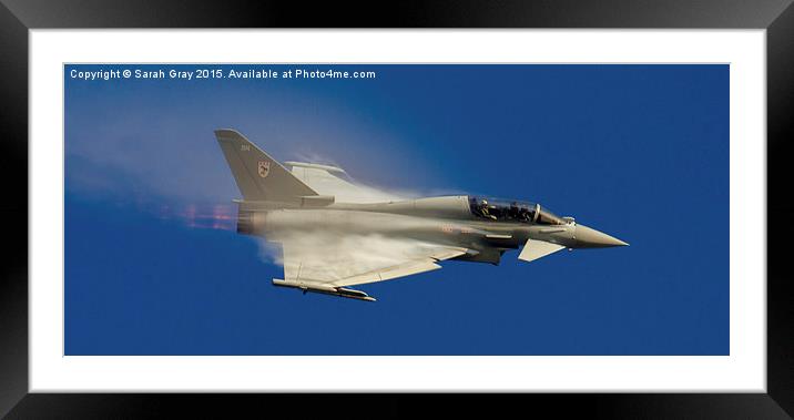  RAF Typhoon Display Framed Mounted Print by Sarah Gray