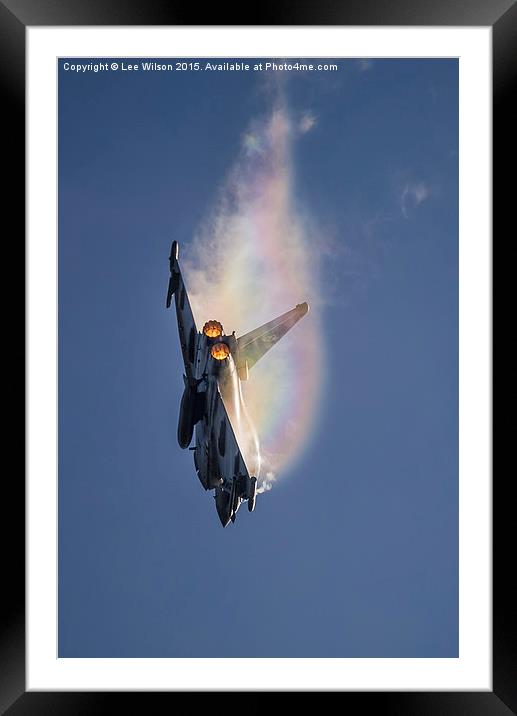  Rainbow Vapour Trails Framed Mounted Print by Lee Wilson