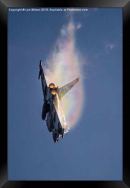  Rainbow Vapour Trails Framed Print by Lee Wilson