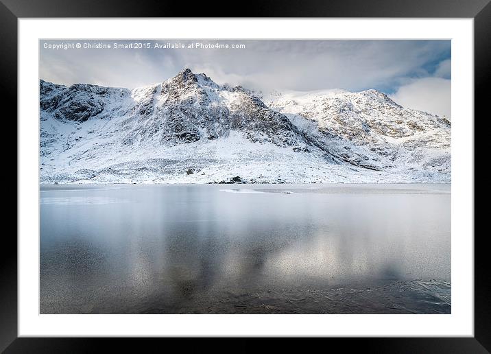  Icy Reflections Framed Mounted Print by Christine Smart