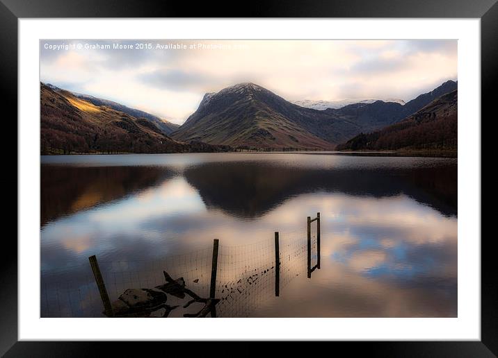 Buttermere Framed Mounted Print by Graham Moore