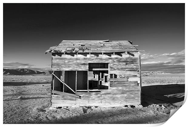  Derelict Shack in Apple Valley. Print by David Hare