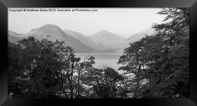  View over Wast Water Framed Print by Matthew Bates