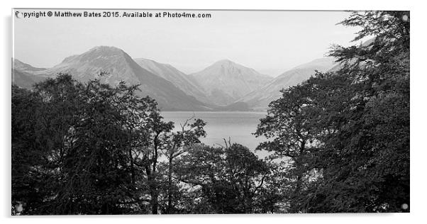  View over Wast Water Acrylic by Matthew Bates