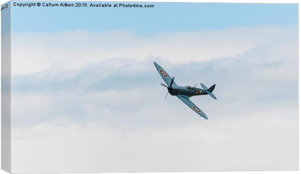 Supermarine Spitfire PR MkXI Canvas Print by Callum Aitken