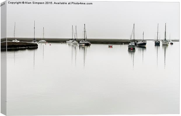  Wells Harbour Canvas Print by Alan Simpson
