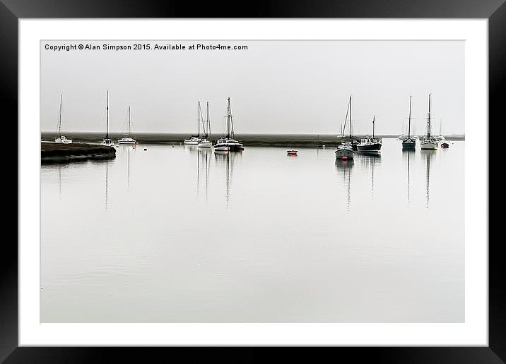  Wells Harbour Framed Mounted Print by Alan Simpson