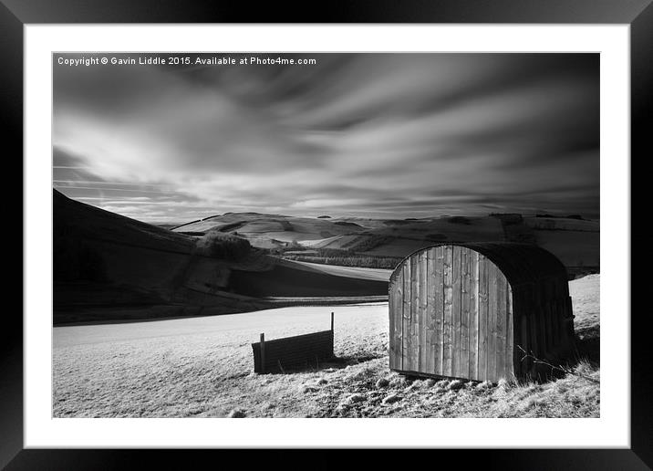  Shed in the Cheviots Framed Mounted Print by Gavin Liddle