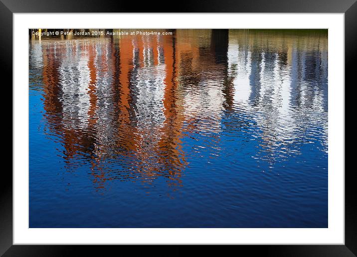  Whitby Reflections 1 Framed Mounted Print by Peter Jordan
