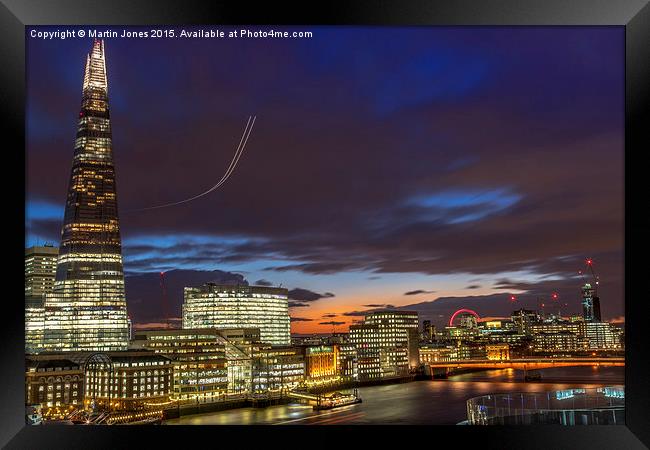  From the Shard  to the London Eye Framed Print by K7 Photography