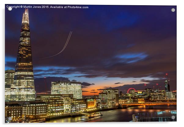  From the Shard  to the London Eye Acrylic by K7 Photography