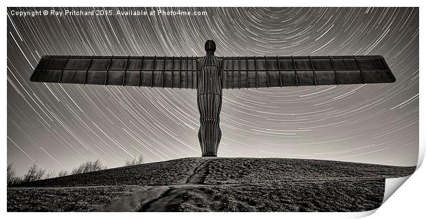  Angel and Stars Print by Ray Pritchard