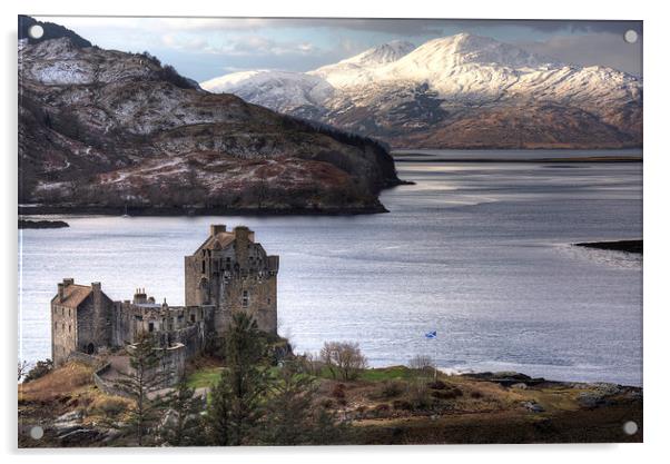 Eilean Donan Castle Scotland. Acrylic by Derek Beattie