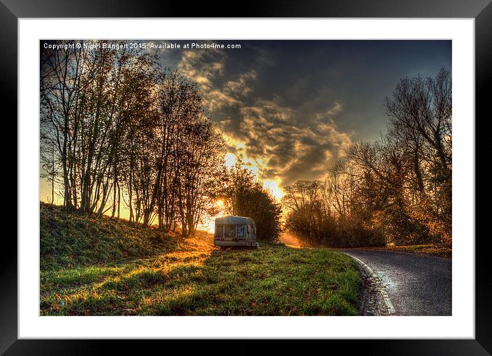  End of the Road Framed Mounted Print by Nigel Bangert