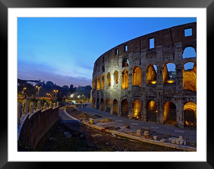 Colosseum Framed Mounted Print by Luigi Scuderi