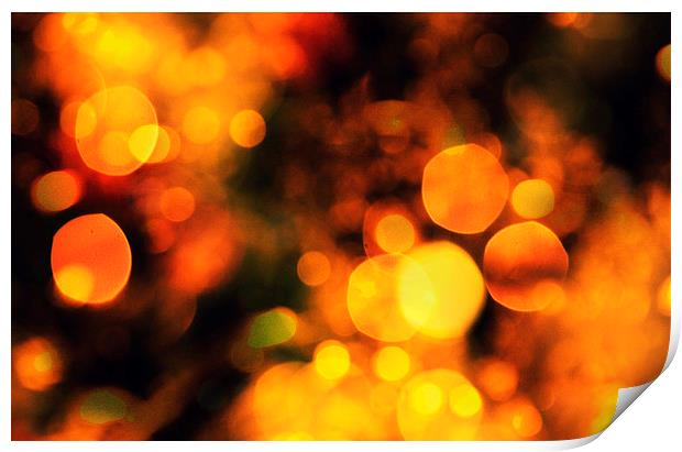 Coloured Bokeh  Print by Andrew David Photography 