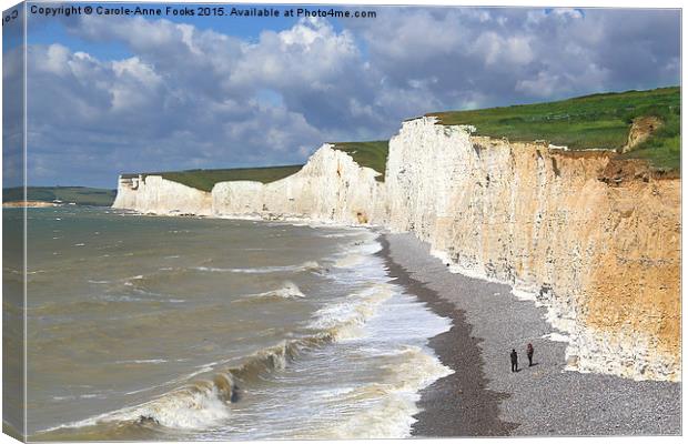   Seven Sisters From Birling Gap Canvas Print by Carole-Anne Fooks