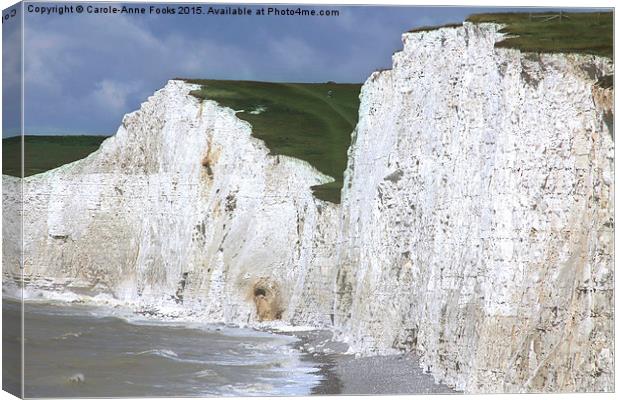   Seven Sisters From Birling Gap Canvas Print by Carole-Anne Fooks
