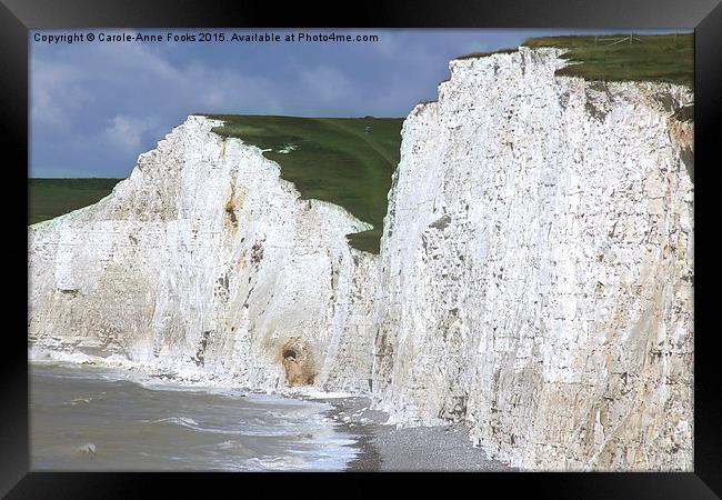   Seven Sisters From Birling Gap Framed Print by Carole-Anne Fooks