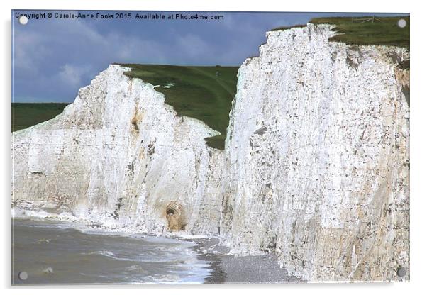   Seven Sisters From Birling Gap Acrylic by Carole-Anne Fooks